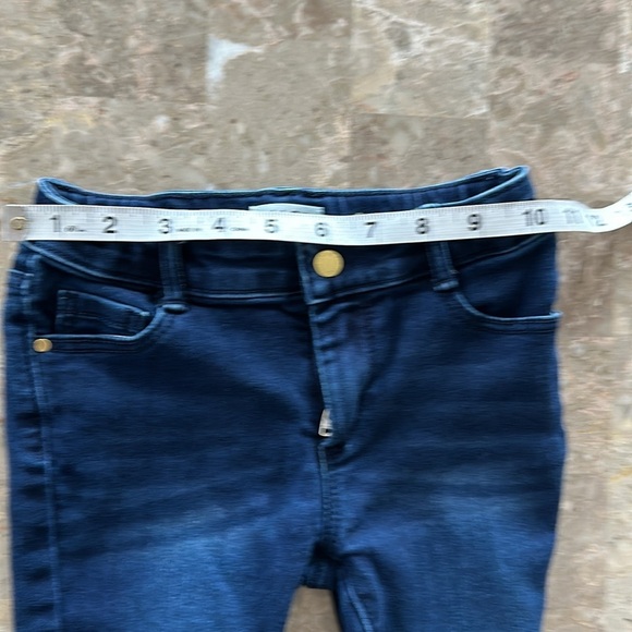 Janie and Jack, Jack Denim Skinny Jean, Dark Blue, girls size 4 - Picture 8 of 10